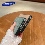 Full Lens Protector Case Samsung Galaxy S25 S24 S23 FE S22 S21 Ultra Plus Sheepskin Leather Back Cover Soft Lambskin Shockproof