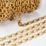 1M NO FADE Stainless Steel Square Link Chain for DIY Necklace Bracelet 6.5mm Rolo Cable Link Chains Jewelry Making Supplies Bulk