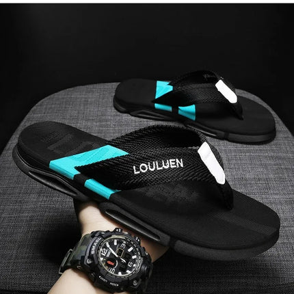 High Quality Fashion Men Flip Flops Summer Beach Flip Flops Men Casual Breathable Antiskid Beach Slippers Men Summer Outdoor