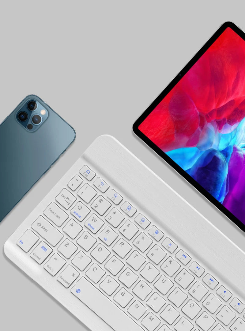 10 inch Magnetic Tablet Keyboard for iPad 2024 10.9 11 10.2 Bluetooth Rechargeable Keyboards for Xiaomi 6 Huawei Matepad 11.5