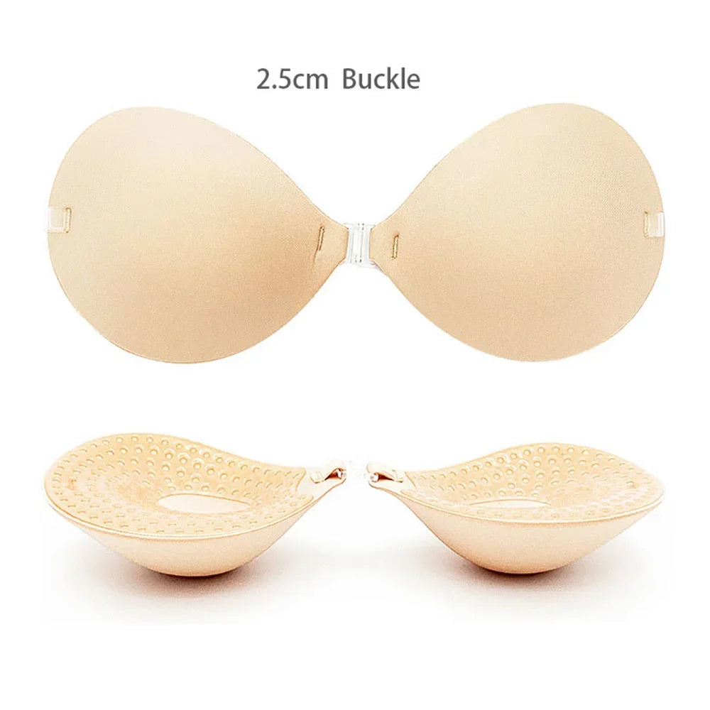 Thick Invisible Bra Thickened Chest Sticker Flat Chest Display Big Silicone Breast Sticker Bridal Wedding Dress 2.5CM/3.5CM/6CM