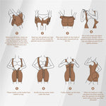 Fajas Shapewear High Compression Bodysuit Girdles with Brooches Bust for Daily and Post-Surgical Use Slimming Sheath Belly Women