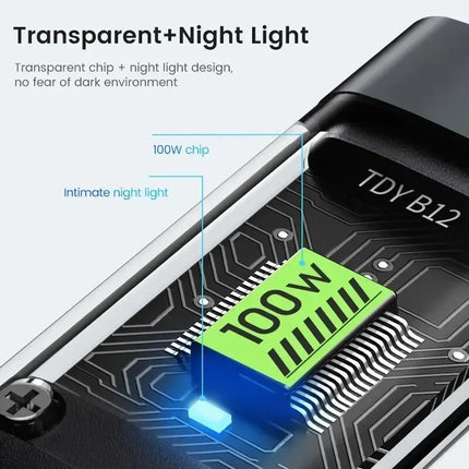 Luminous data cable 3 in1 mobile phone charging cable 100W fast charge braid typec data cable for iPhone Samsung Xiaomi Huawei