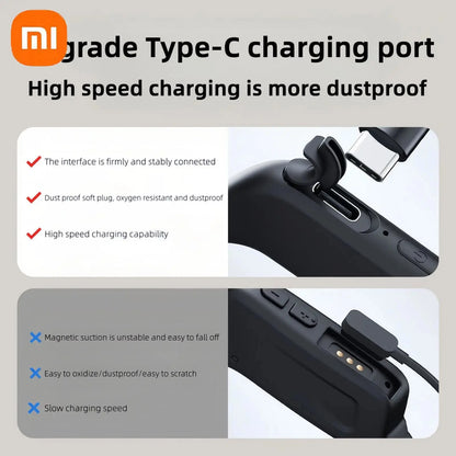 Xiaomi S3 Bone Conduction Earphone Waterproof Bluetooth Wireless Headset Neckband Headphone Extra Long Battery Life Headphone