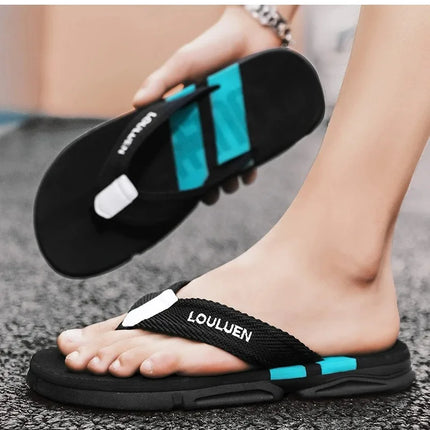 High Quality Fashion Men Flip Flops Summer Beach Flip Flops Men Casual Breathable Antiskid Beach Slippers Men Summer Outdoor