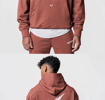 Mens Brand Fitness Long Sleeve Sports Hoodie Bodybuilding Workout Casual Pullover Sweatshirts Male Coat Tracksuit Gym Clothing