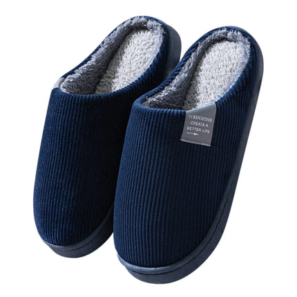 NEW Women's Men's Casual Thick Soft Bottom Home Slippers Household Plush Slippers Anti-slip Thermal Slippers Indoor Winter Flats