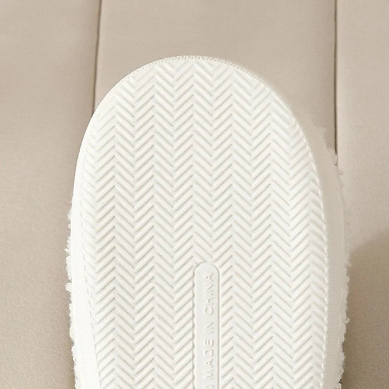 New Christmas Elk Cotton Slippers For Men Women Halloween Mask Home Slip Resistant Couples Indoor Plush Cotton Shoes In Winter