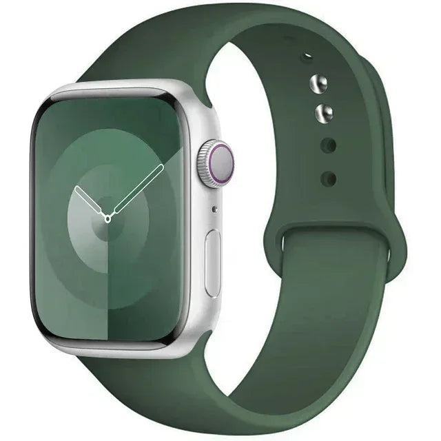 Silicone Band For Apple Watch strap 44mm 45mm 40mm 41mm 42-38mm 45 mm sport bracelet iwatch series 8 7 6 5 4 3 SE 9 Ultra 2 49mm