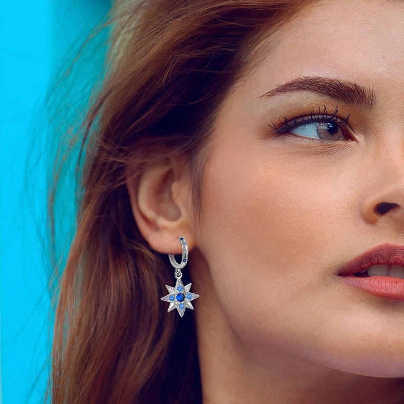Genuine 925 Sterling Silver Love Feather Earrings Fit Original Charms Hoop  For Women girls Stud Earring Fine Jewelry Gifts