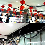 2M Christmas Eve Decoration Bar Tops Ribbon Garland Christmas Tree Kitchen Ornaments Wedding Party Christmas Decoration Prop