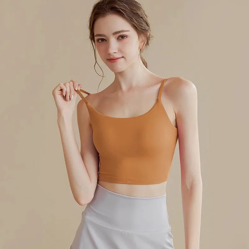 Breathable Sports Bra for Women, Fitness Top, Push Up Sport Bra, Fixed Pad, Yoga Underwear, Sport Tops  Running Vest, Gym Wear