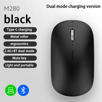 Xiaomi Wireless Mouse Type-C Charging Silent Click Portable Office Ergonomic Laptop Universal Lightweight Office Game No-Noise