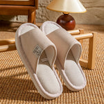 Slippers for Men，Non-Slip Soft-Soled Indoor House Slippers for Spring&Summer, All-Season Linen Home Comfortable Slippers
