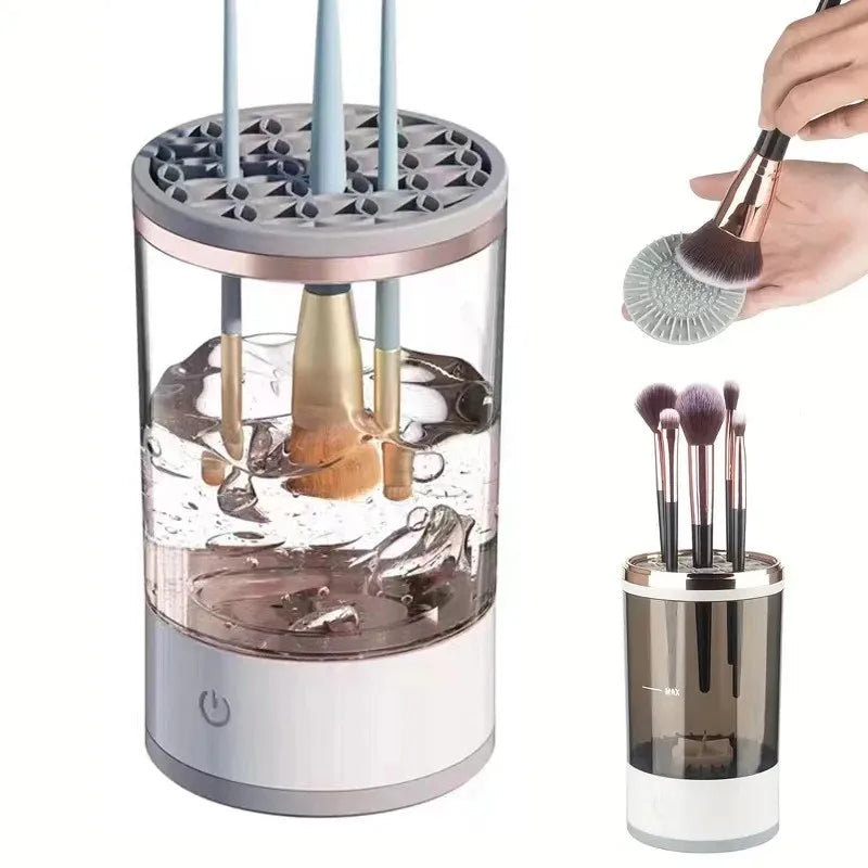 New makeup brush automatic washer Washer Rechargeable Lazy Powder Puff tool Beauty cleaning brush