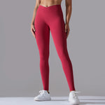 Crossover Waist Women Yoga Leggings Hips Lifting Gym Leggings Seamless Sport Pants High Waist Fitness Leggings Workout Running