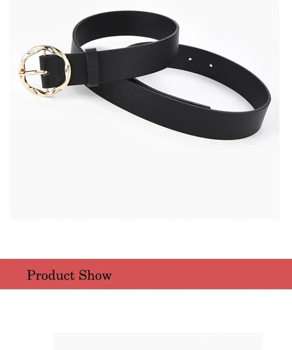 Women's Personalized Leopard Patterned Snake Patterned Belt with Gold Buckle for High-end Fashion and Fashionable Wear