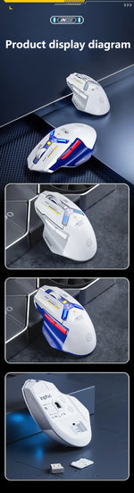 Inphic IN9 Wireless Gaming Mouse Rechargeable Ergonomics Bluetooth Mouse RGB Lighting Effect Desktop Computer Laptop Universal