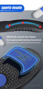 EVA Insoles for Shoes Sole Shock Orthotic Insole Absorption Deodorant Breathable Cushion Running Insoles for Feet Arch Suppor