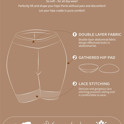 Butt Lifter Shapewear Shorts Women Fake Booty Hip Enhancer Body Shaper Waist Trainer Belly Control Panties Body Shapewear Fajas