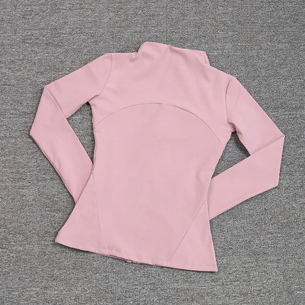 Sports Coat Women's Shirt Yoga Slim Long Sleeve Fast Running Thin Pilates Fitness Suit Top Clothing