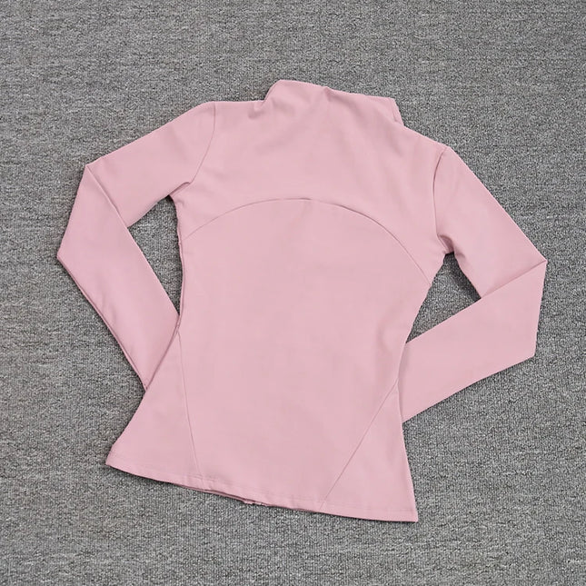 Sports Coat Women's Shirt Yoga Slim Long Sleeve Fast Running Thin Pilates Fitness Suit Top Clothing