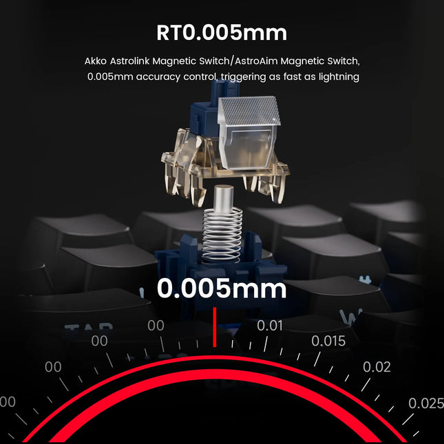 AKKO TAC75 HE Magnetic Switch Keyboard 75% Gaming Keyboards Rapid Trigger 0.005mm 8K RGB Wired Esports Custom Keyboard for Gamer