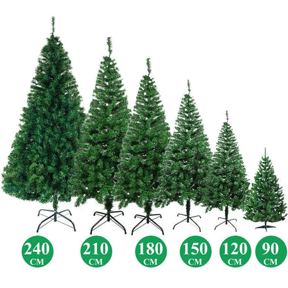 [UK STOCK] 90cm-210cm Christmas tree PVC Green Tree Christmas Artificial Tree,Christmas tree Indoor Outdoor DIY Christmas tree