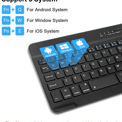 Bluetooth Wireless Keyboard Mouse For IOS Android Windows Tablet For iPad Air Mini Pro Spanish Korean Portugal Russian Keyboard