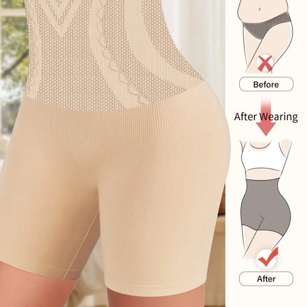 1PCS Women's high-waisted shaping pants, women's postpartum tummy slimming and body shaping pants, seamless large size