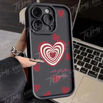 Lovely Rainbow Love Heart Soft Silicone Case for iPhone 14 15 Pro Max 13 12 11 X XS XR 7 8 Plus SE 2020 Shockproof Back Cover