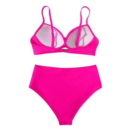 Vintage High Waist Bikinis 2025 Women Push Up Swimwear Printed Swimsuit Female Beachwear Summer Bathers Bathing Suit Swimming
