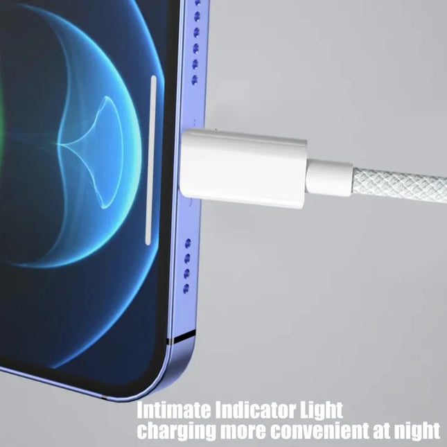 USB C Mobile Phone Cable Fast Charging USB A To Type C Nylon Braided Cord for Apple Carplay IPhone 15/15 Pro/15 Pro Max/15 Plus