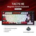 AKKO TAC75 HE Magnetic Switch Keyboard 75% Gaming Keyboards Rapid Trigger 0.005mm 8K RGB Wired Esports Custom Keyboard for Gamer