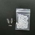1 Pairs Halloween Vampire Teeth Fangs Dentures Props Party Costume DIY Cosplay Props False Teeth Resin Fangs with Solid Glue