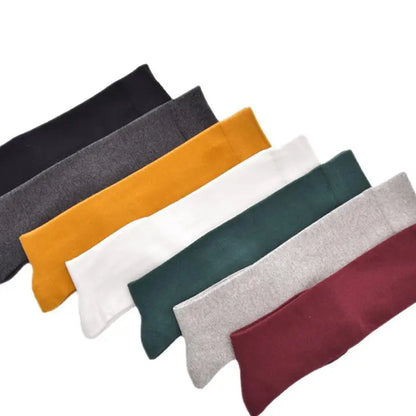 Cotton Spring Autumn Women Knee High Soild Color Socks Ladies Girl School Party Street Dancing Winter Knee Warm Sock For Women