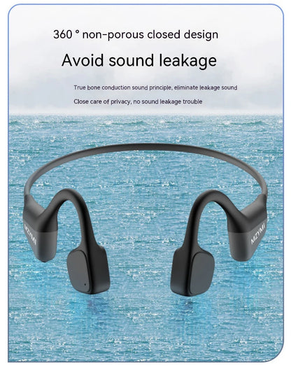 MZYMI A20 Bone Conduction Neckband Wireless Earphones Mijia Bluetooth Headphones Sports Over Ear Headset With Mic Stereo Earbud