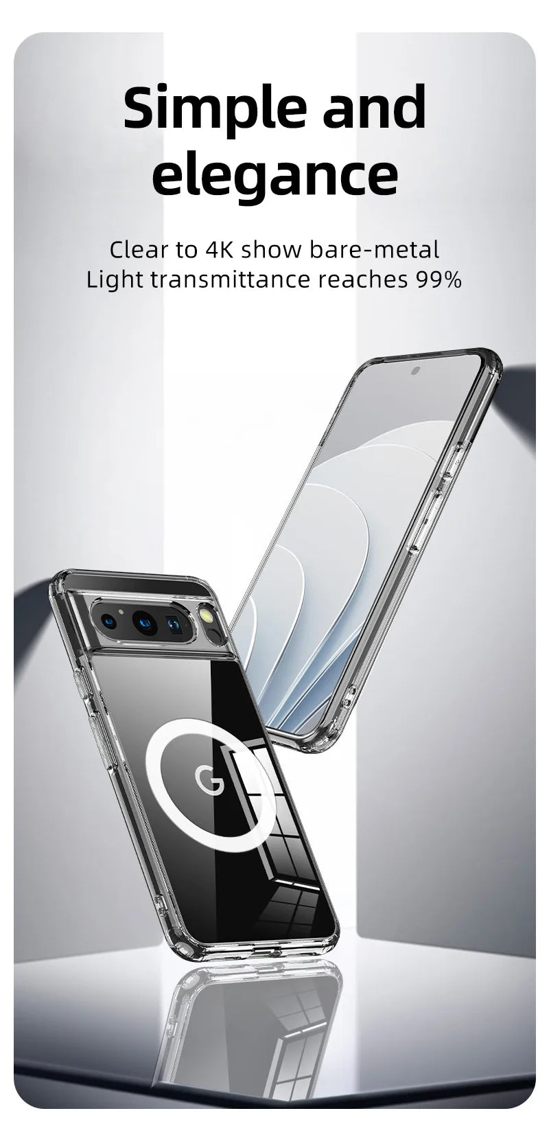 2025 Fashion Magnetic Case For Google Pixel 9 Pro 8 8A 7 10 Dull Polish Wireless Charger Cover Anti-knock Cases For Pixel 9A 7A