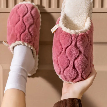Cotton Slippers for Women Suitable for Spring Autumn Living Indoor Anti Slip Home Warm Home Couple Winter Furry Men Slippers