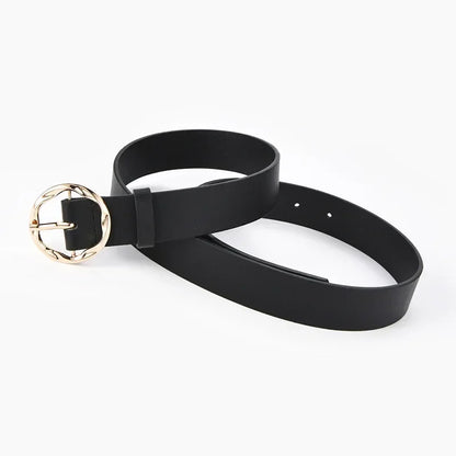 Women's Personalized Leopard Patterned Snake Patterned Belt with Gold Buckle for High-end Fashion and Fashionable Wear