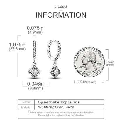 Genuine 925 Sterling Silver Love Feather Earrings Fit Original Charms Hoop  For Women girls Stud Earring Fine Jewelry Gifts
