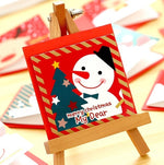 24 Pcs/lot Christmas Greeting Card Kids Mini Christmas Blessing Greeting Cards Envelope New Year Postcard Gift Card Xmas Party