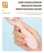 Silicone Shampoo Brush Scalp Massage Brush Head Washing Comb Long Handle Hair Massager Bath Brush Body Scrubber Hair Accessories