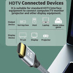 HDTV 2.1 Cable HDTV Cord 8K 60Hz 4K 120Hz 48Gbps EARC ARC HDCP Ultra High Speed HDR for HD TV Laptop Projector PS4 PS5