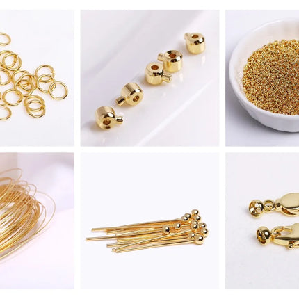 8/10MM 18K Gold Plated Brass Metal Hollow Beads Caps Flower Caps For Beads For DIY Beading Jewelry Making Supplies Wholesale