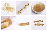 8/10MM 18K Gold Plated Brass Metal Hollow Beads Caps Flower Caps For Beads For DIY Beading Jewelry Making Supplies Wholesale