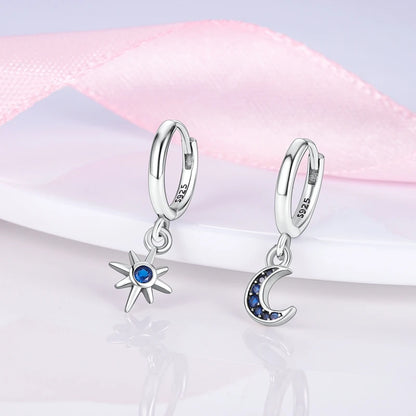 Genuine 925 Sterling Silver Love Feather Earrings Fit Original Charms Hoop  For Women girls Stud Earring Fine Jewelry Gifts