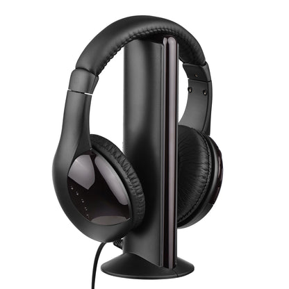 5-in-1 Multifunctional Wireless Headset FM Hi-Fi Wireless Headphone Emitter&Receiver Set FM Radio Computer TV Monitor Headphone