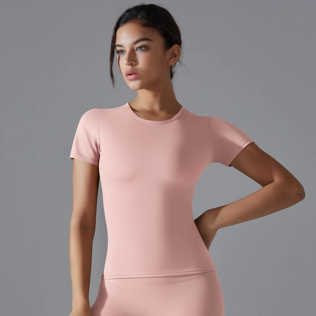 Yoga Vest Training Fitness Top Windproof Running Suit Solid Colour Cycling Fitness Quick Dry Women's Sweatshirt