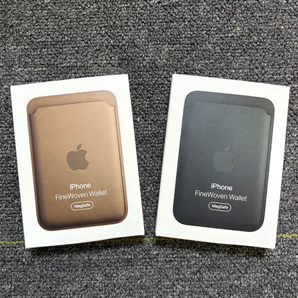 Offical With Box Finewoven Card Wallet Case For iPhone 15 16 Pro Max Plus For Apple 14 13 12 Pro Strong Magnetic Magsafe Covers